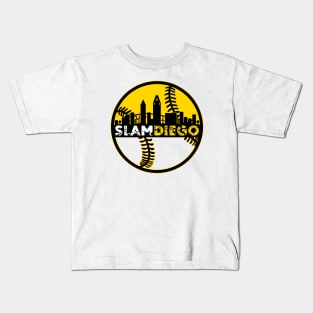 Slam Diego Baseball City Sunset Kids T-Shirt